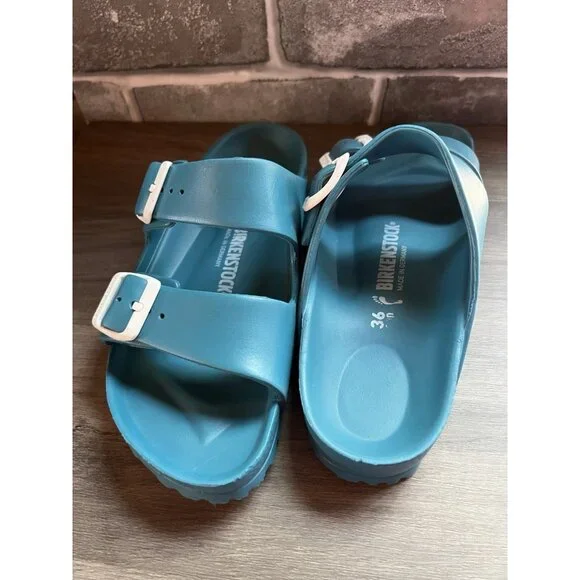 Birkenstock Arizona Turquoise EVA Size 36 (6 / 6.5 US) - Picture 3 of 16